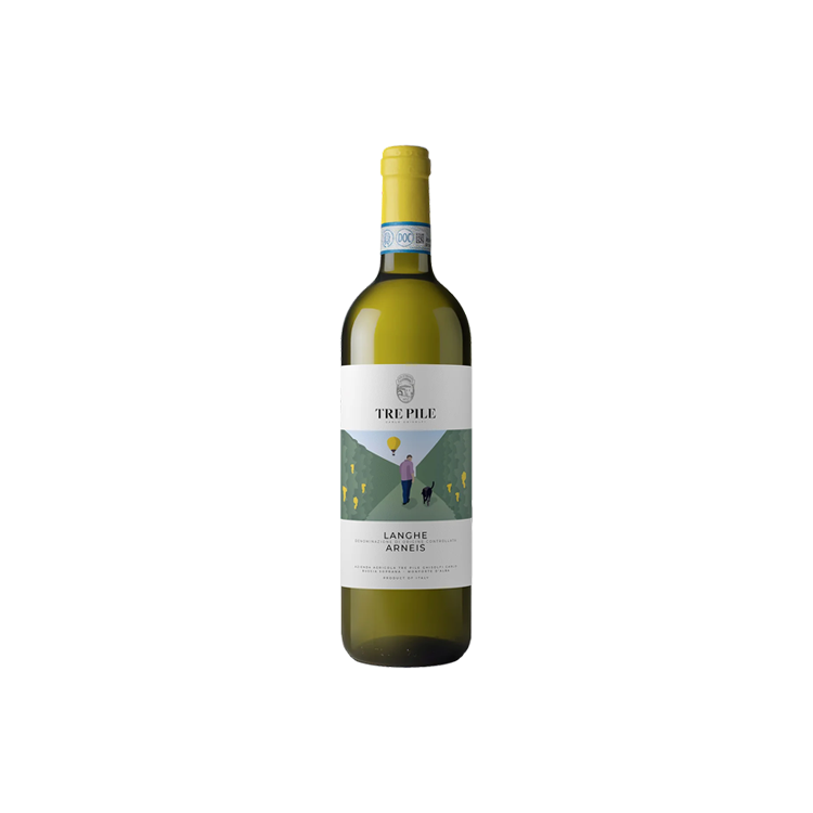 Tre Pile Arneis Wine Bottle